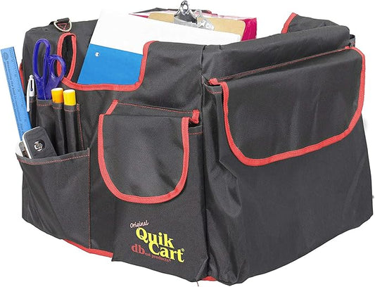 dbest Quik Cart Pockets, Black, Unisex, 20-Pocket Caddy for Easy Organization and Storage