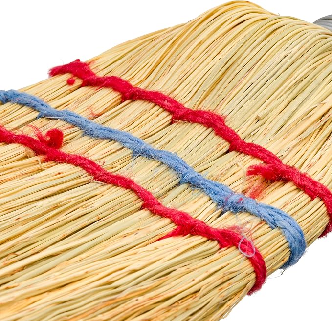 Redecker Hand Brush with Wooden Handle, Rice Straw, Untreated Beechwood, 10-Inches