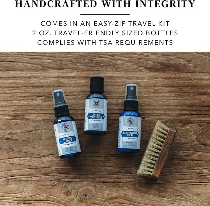 Cobbler's Choice Shoe Care Travel Kit - Travel Friendly Shoe Care Kit, Clean Ingredients, Effective Results!