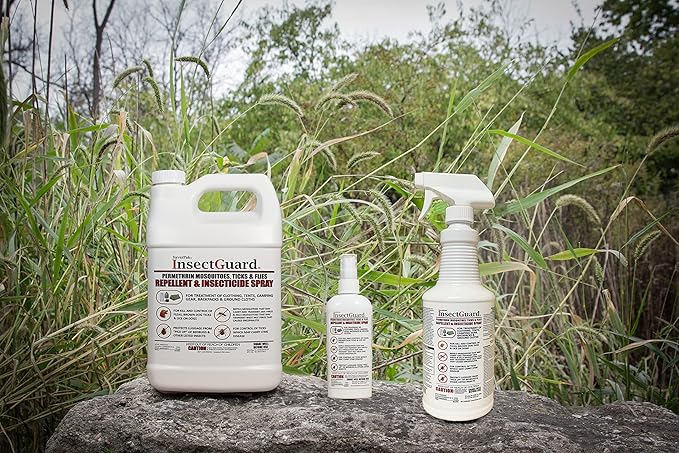 InsectGuard Permethrin Mosquitoes, Ticks and Flies Repellent & Insecticide Spray (6oz) 2 Pack