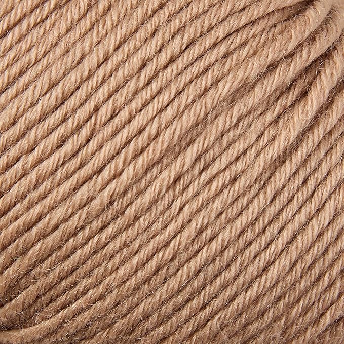 Merino Wool Yarn, 12-Ply Luxurious and Soft Yarn for Hand Knitting & Crocheting, 1.76 OZ/50g, 120 yds/110 Meters(Camle,2Balls)
