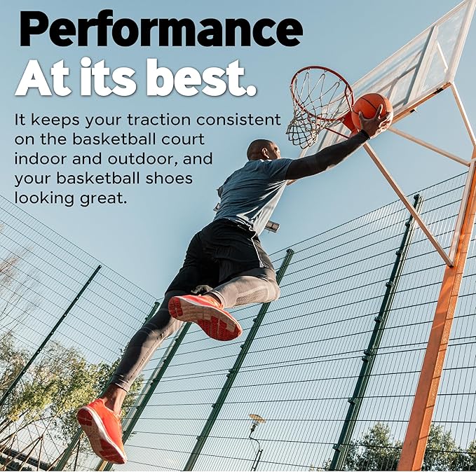 Performance Grip Basketball Shoe Spray 4 Oz – Grip Spray for Basketball Shoes Bottom – Non-Sticky Mist That Rejuvenates Soles & Boosts Traction