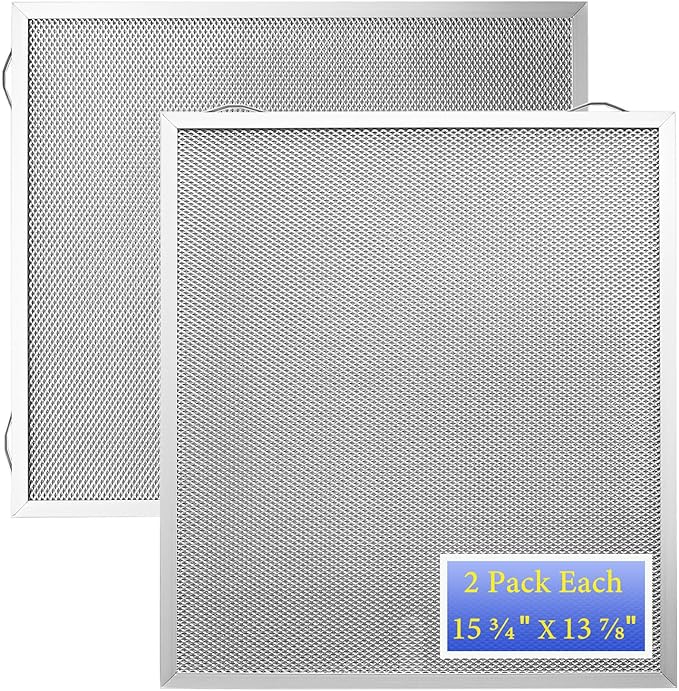 2Pack S99010430-002 Range Hood Grease Filters Size 15.75 x 13.78 x 0.354 inch Compatible With B.roan N.utone HPF30 4512880 Rnge Hood Filter Replacement
