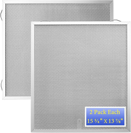 2Pack S99010430-002 Range Hood Grease Filters Size 15.75 x 13.78 x 0.354 inch Compatible With B.roan N.utone HPF30 4512880 Rnge Hood Filter Replacement