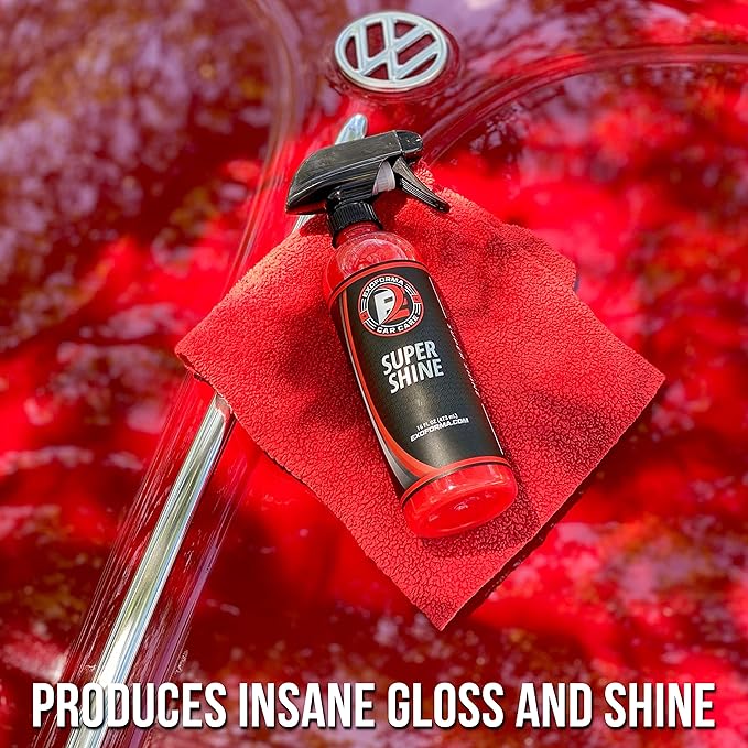 ExoForma Super Shine - High Gloss & Quick Shine Spray for Cars - Car Care Products - Cleaning Spray & Gloss Finish - Easy to Apply, 16 oz