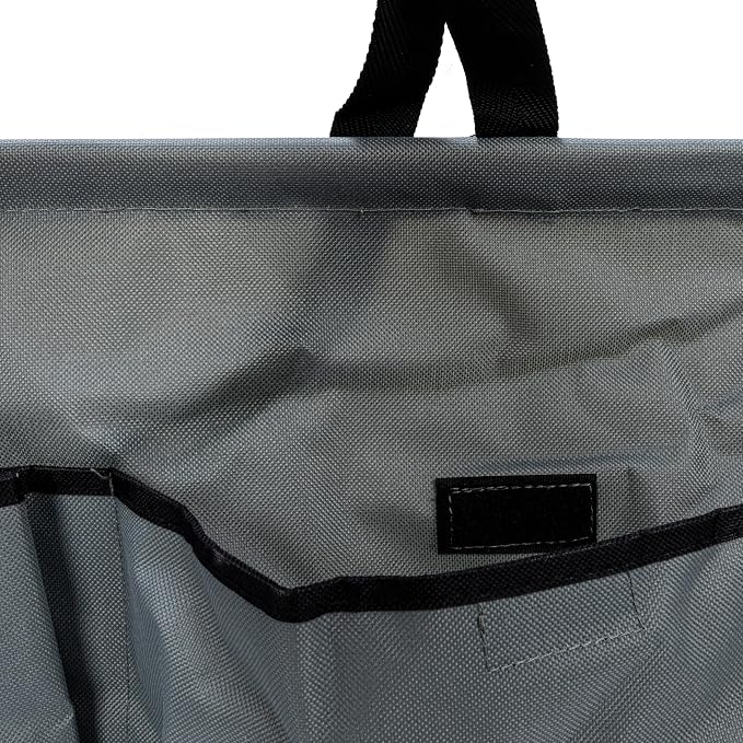 Household Essentials Krush Container All‑Purpose Utility Tote with Exterior Pockets, Gray