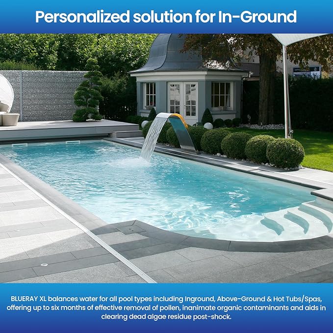 XL Blue Mineral Purifier & Catalyst™ - Water Clarifier for Pools with Mineral Pack & Copper Ionizer – Starter Pack for 7.5K-20K GAL.