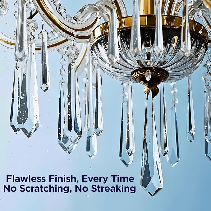 Sparkle Plenty Chandelier Cleaner Drip Dry Spray No Wipe for Dust, 32 oz | Instant Shine Glass Cleaner Spray, Easy Streak Free All Purpose Duster Spray for Cleaning Crystals, Chandeliers, Collectibles