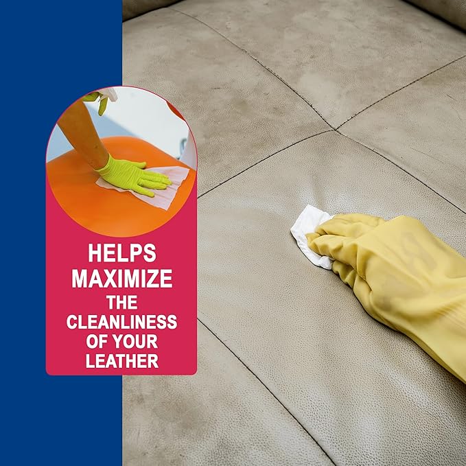 Mohawk Leather Clean and Renew Wipes, Leather Cleaner, M850-1019, 40 Sheets
