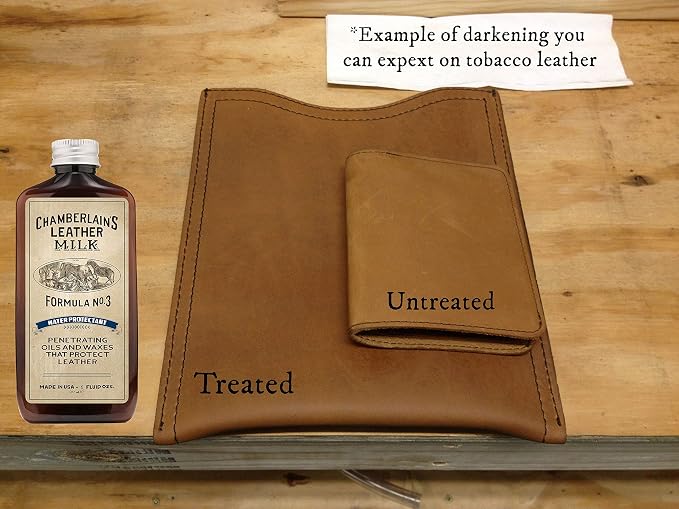 Leather Milk Leather Water Repellent and Protector - Water Protectant No. 3 - All Natural, Non-Toxic Water Proofer and Liquid Sealant. Made in the USA. 2 Sizes. Includes Premium Applicator Pad!