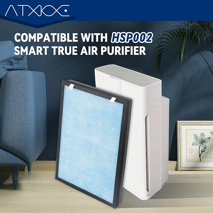 ATXKXE HSP002 Replacement Filter Compatible with Hathaspace Air Purifier Filter HSP002, 2 Pack