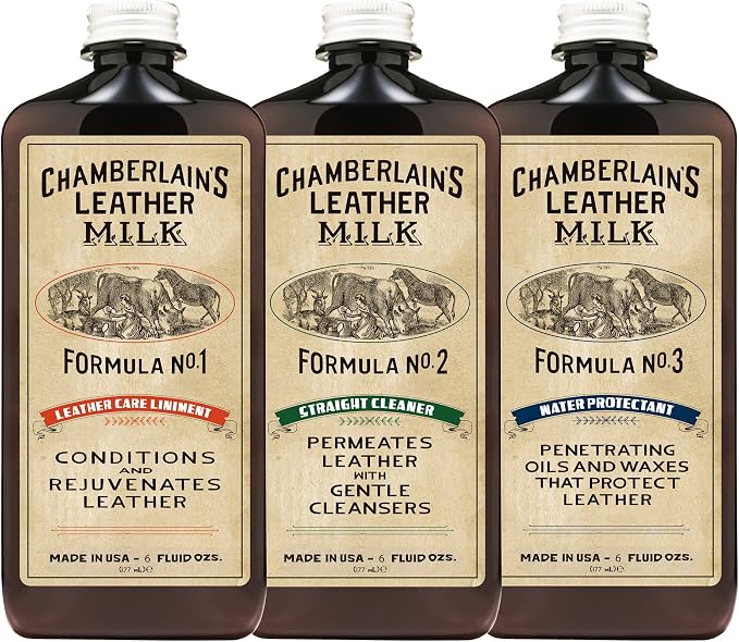 Chamberlain's Leather Milk Chamberlain's Restore and Protect Leather Care Set