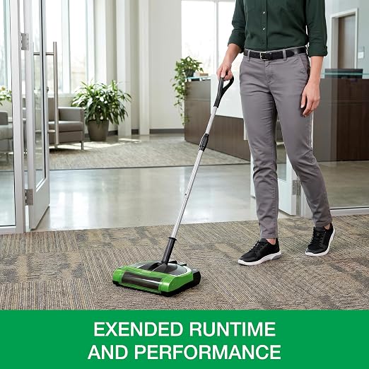 Bissell Commercial BG9100NM Rechargeable Cordless Sweeper,Green