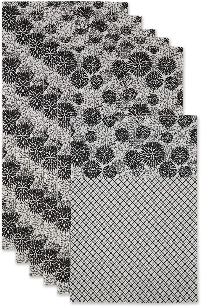 DII Fridge Liner Collection Non-Adhesive, Cut to Fit, 12x24, Black Dahlia, 6 Piece
