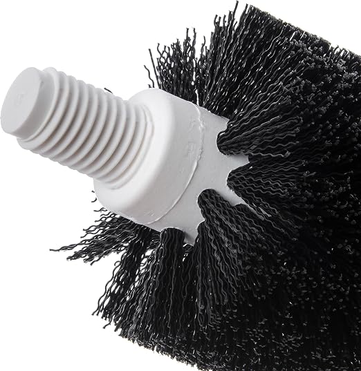 SPARTA 4014600 Plastic Floor Drain Brush, Drain Cleaning Brush With Female Thread For Drain Cleaning, 3 Inches, Black, (Pack of 6)