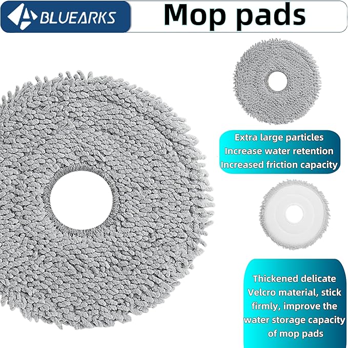 26Pcs X50 Ultra Accessories Kit fot L50 Ultra/Matrix10 ultra/L40s Pro Ultra/Mova V50 Ultra Replacement Parts,2 Main Brush 4Hepa Filters 6Side Brush 6Vacuum Bags 6Mop Pads