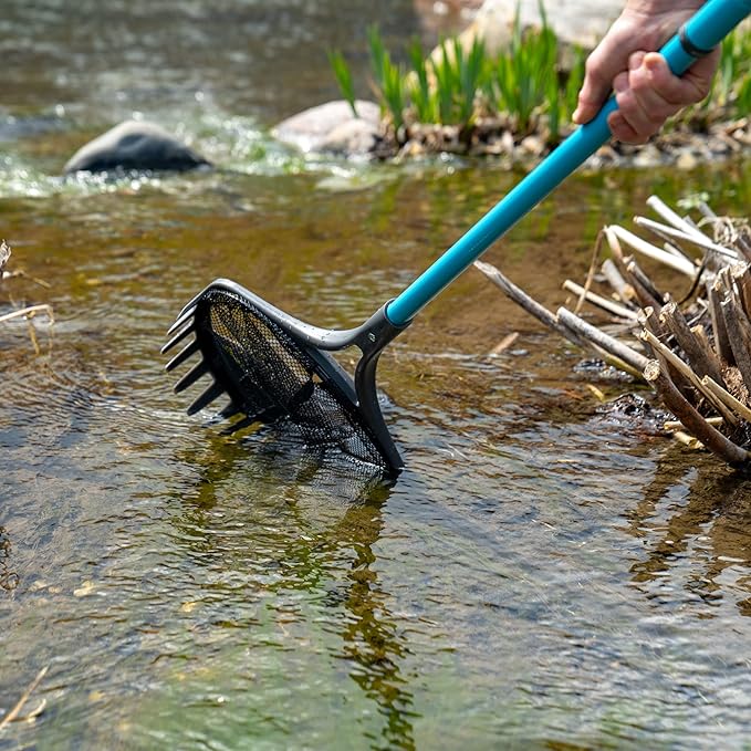 Aquascape Pond Shark Net, Skimming, Maintenance and Water Garden Tool, Extends 60-inch | 74004