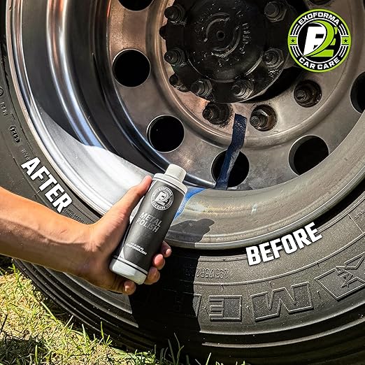 ExoForma Metal Polish Cleaner Cream - Car Chrome Cleaner & Polish | Metal Polishing Compound That Restores Chrome, Revive The Shine, 8 Oz