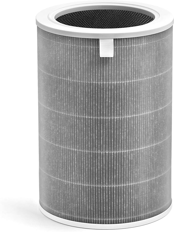 Mi Air Filter Replacement M8R-FLH Compatible with Xiaomi Mi 1, Mi 2 2S 2C 2H, Mi 3 3C 3H, Mi Pro Air Filter, 3-Layer Filtration with H13 True HEPA Pre-Filter and Activated Carbon, Pack of 1