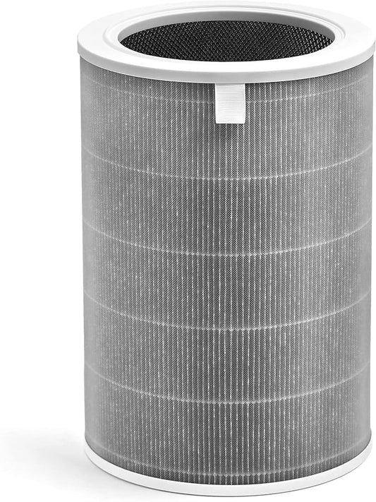 Mi Air Filter Replacement M8R-FLH Compatible with Xiaomi Mi 1, Mi 2 2S 2C 2H, Mi 3 3C 3H, Mi Pro Air Filter, 3-Layer Filtration with H13 True HEPA Pre-Filter and Activated Carbon, Pack of 1