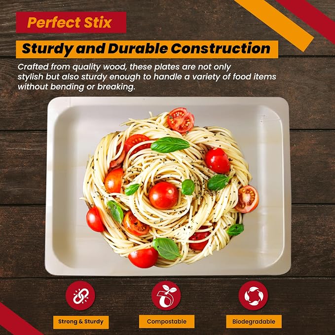 Perfect Stix Party Set includes 16oz Frost Flex Cups and 10" Wooden Plates with Gobble Till You Wobble Print - Pack of 50ct- (25ct each item)