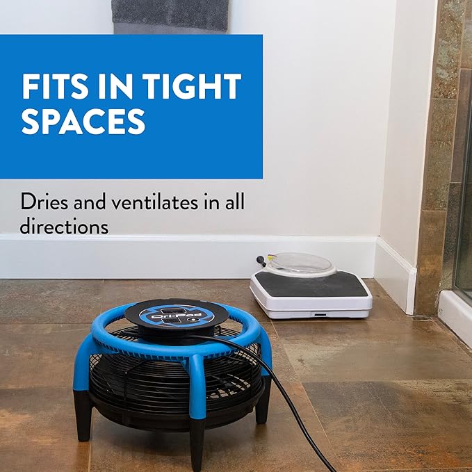 Dri-Eaz Dri-Pod Pro Omnidirectional Floor and Carpet Dryer, Ventilating Floor Dryer for Boats, RVs and Residential Use