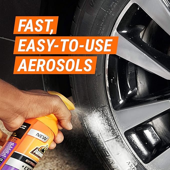 Armor All Wheel and Tire Cleaner, Extreme Shield + Ceramic Wheel Cleaner and Tire Shine Spray Combo Pack
