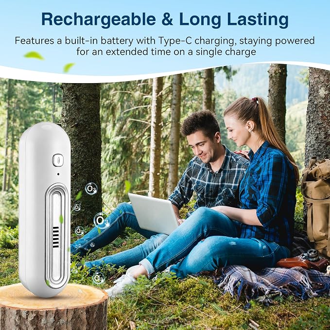 Qualirey Chemical-Free Shoe Deodorizer for Sneaker, Boot, Rechargeable Ozone Technology Shoe Odor Elimination(4 Pack)
