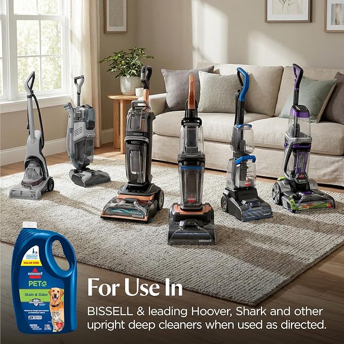 Bissell Pet & Stain Odor Full Size Deep Cleaner Machine Solution, 1 Gallon, 99K5Y