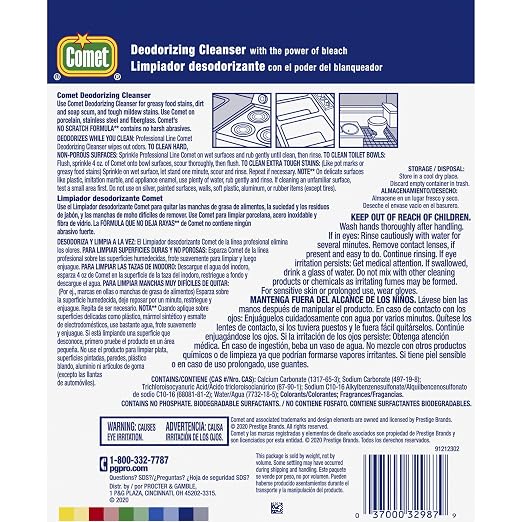 Cleanser w/Chlorinol, Powder, 21 oz. Canister