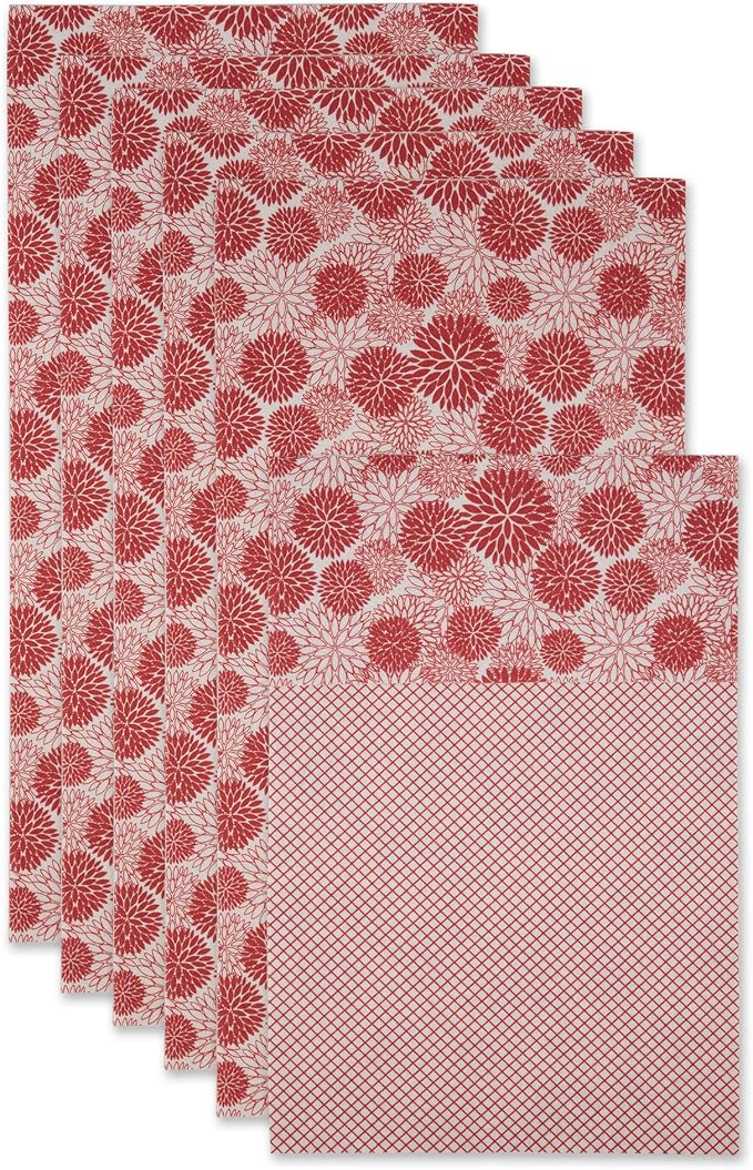 DII Fridge Liner Collection Non-Adhesive, Cut to Fit, 12x24, Tango Red, 6 Piece
