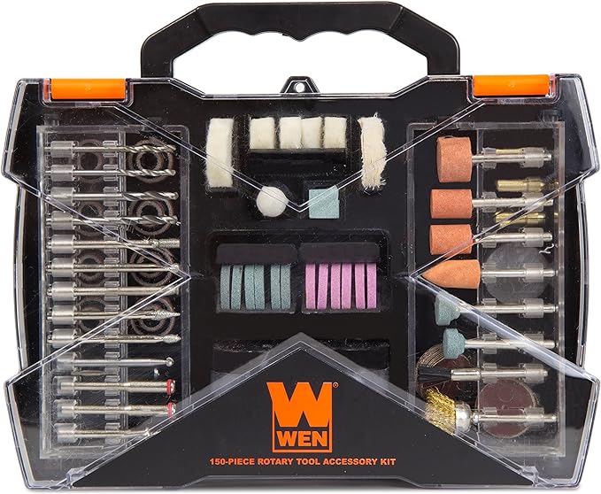 WEN 230151A 150-Piece Rotary Tool Accessory Kit with Carrying Case