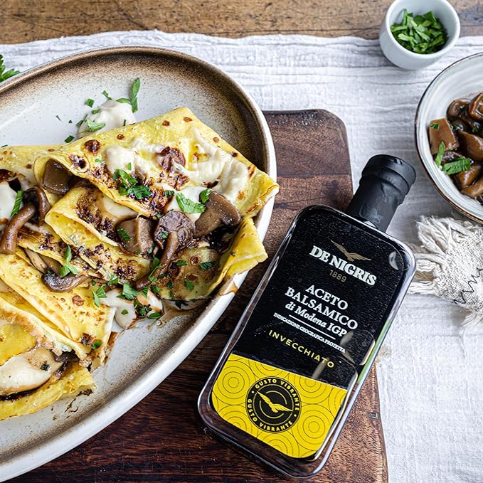 De Nigris Balsamic Vinegar Of Modena Excellence Line, Yellow Eagle Vibrant Flavor, 8,5 Oz (250ml) | Balsamic Vinegar From Modena Italy, Strong And Velvety Taste, Aged