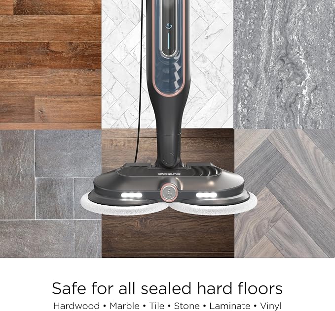 Shark Steam Scrubbing Sanitizing Blaster Mop S7201 Gray/Rose Gold WS1