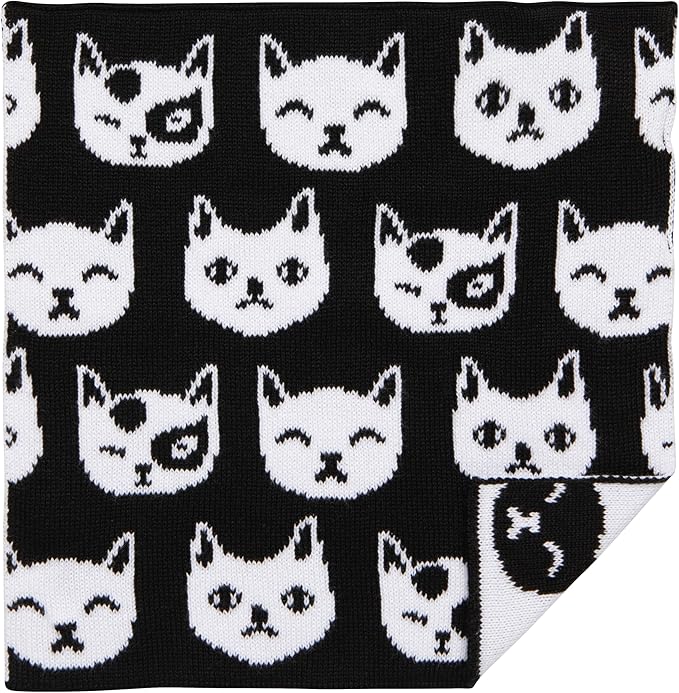 Jubilee Feline Knit Dishcloth 8 x 8in, Set of 3