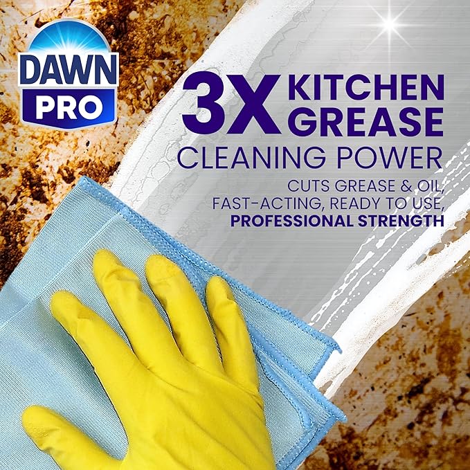 P&G Professional DAWN Kitchen Surface Degreaser - 1 GAL (Case of 2) - For Removing Grease Found in Commercial Kitchens & Food Service (Packaging May Vary)