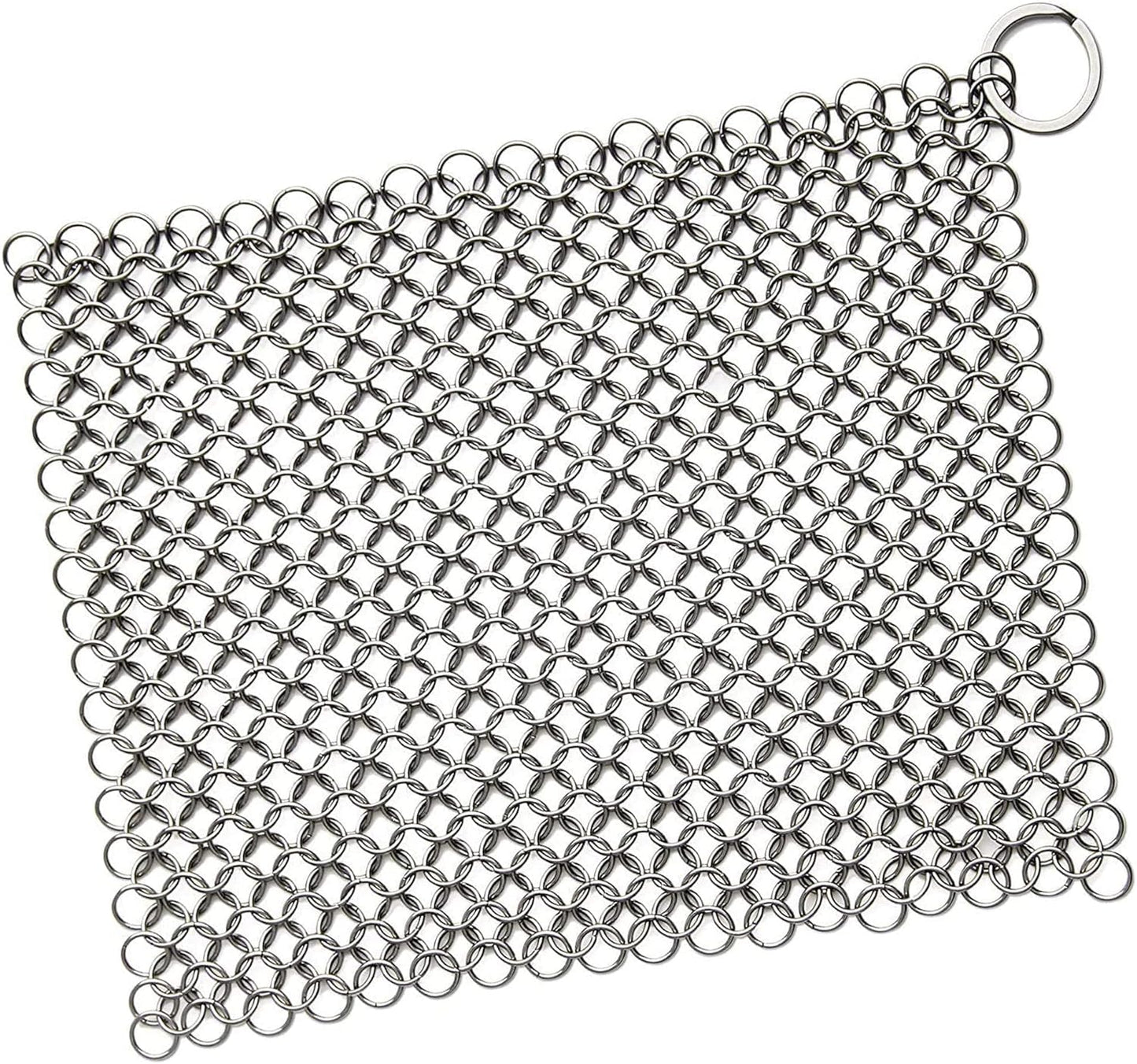 Scrubber Chainmail - Cleaner for Cast Iron Stainless Steel Anodized Cookware Scraper Cleaning Dutch Ovens Scourer for All Types of Skillet Griddles Cast Iron Pans Pots Grills & Dutch Ovens by Krisp