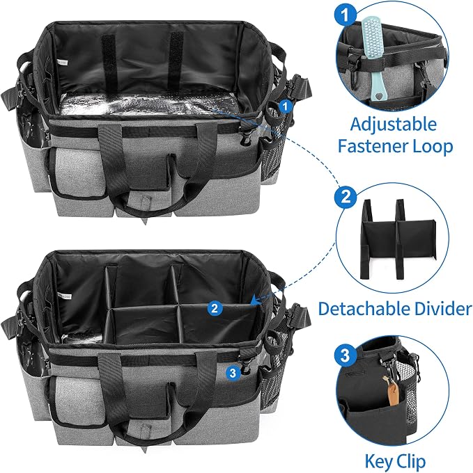 LoDrid Cleaning Supply Caddy with Cleaning Apron
