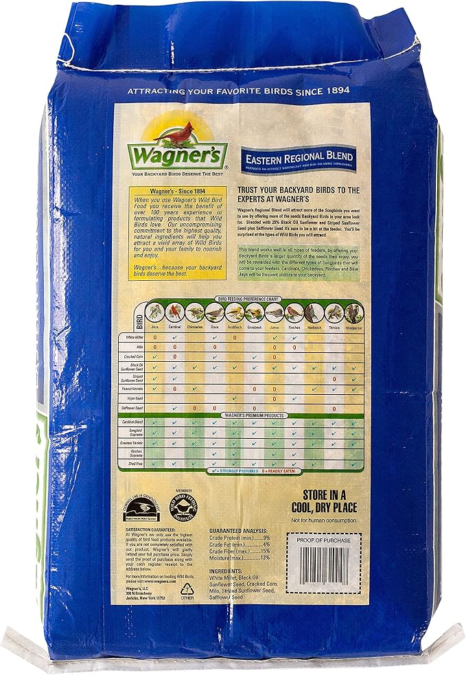 Wagner's 62004 Eastern Regional Wild Bird Food, 20-Pound Bag & Georgia-Pacific Blue Select Multifold Premium 2-Ply Paper Towels by GP PRO
