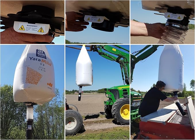 Raimo Big Bag Dispenser, 3 x Valve Pack for Bulk Bags, FIBC unloading | FIBC Bulk Bag Unloader