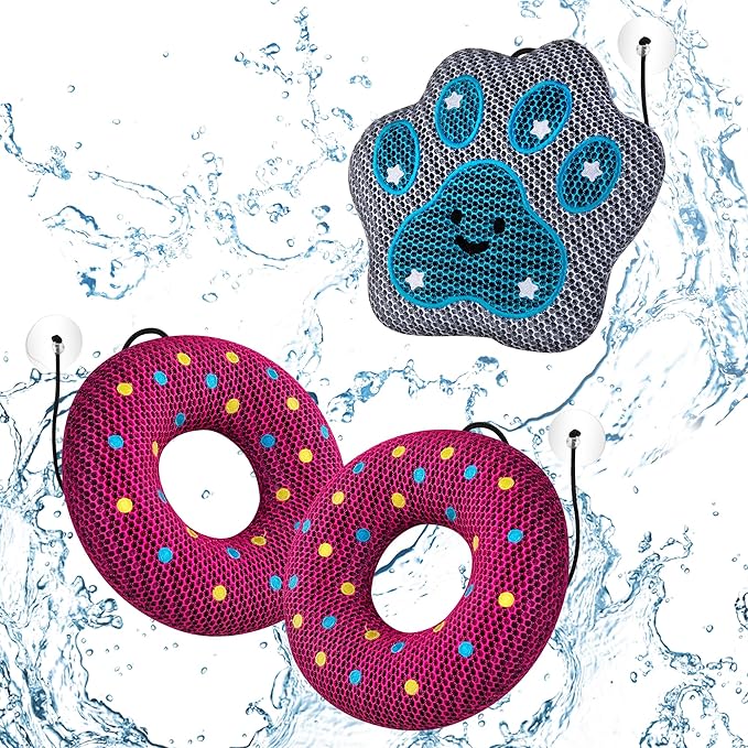 Hot-Tub-Scum-Absorber-Paw 1 Pack & Hot-Tub-Scum-Absorber-Professional-Doughtnut 2 Pack Hot-Tub-Scum-Absober-Kits Floating-Sponge-Scum-Remover Reusable-Scum-Bug-Oil-Scum-Absorbing-Sponge