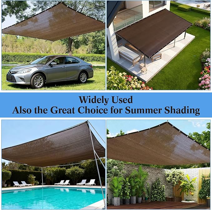 Pool Leaf Net Cover with Gromments and Ropes, 20 x 40 FT Mesh Pool Covers for Inground/Above Ground Swimming Pools, Keep Leaves Out of Your Pool, Tear Resistant, UV Resistant, Reatherproof