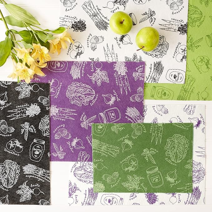 DII Fridge Liner Collection Non-Adhesive, Cut to Fit, 12x24, Black Market Print, 6 Piece