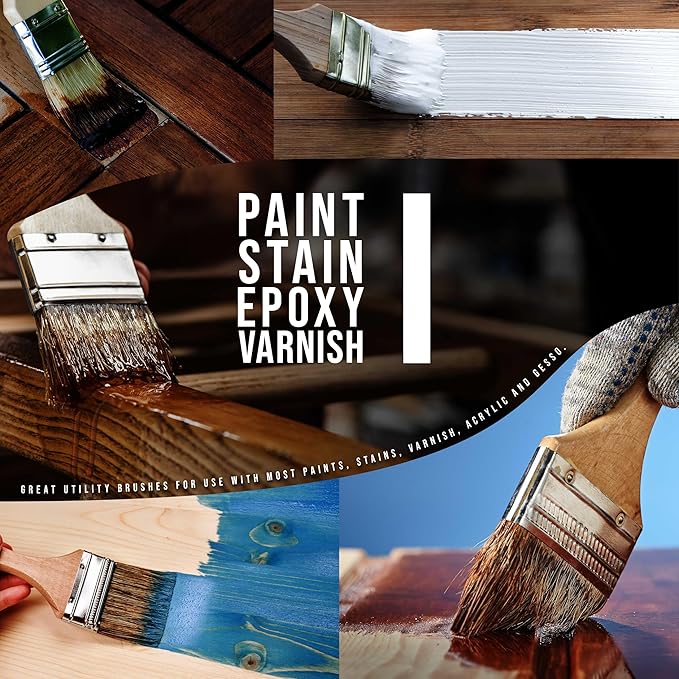 U.S. Art Supply 720 Pack of 1 inch Paint and Chip Paint Brushes for Paint, Stains, Varnishes, Glues, and Gesso