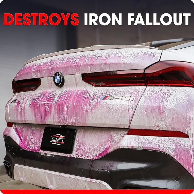 Swift Iron Remover & Wheel Cleaner (2-Pack) – Remove Brake Dust, Iron Oxide & Stuck-On Dirt & Debris from Paint & Wheels | Formula for Decon Car Wash | Preps Paint for Wax Coatings