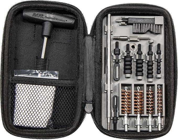 Smith & Wesson Compact Cleaning Kit, Compatible with Rifles, Pistols, and Handguns, for Cleaning, Maintenance, and Gunsmithing