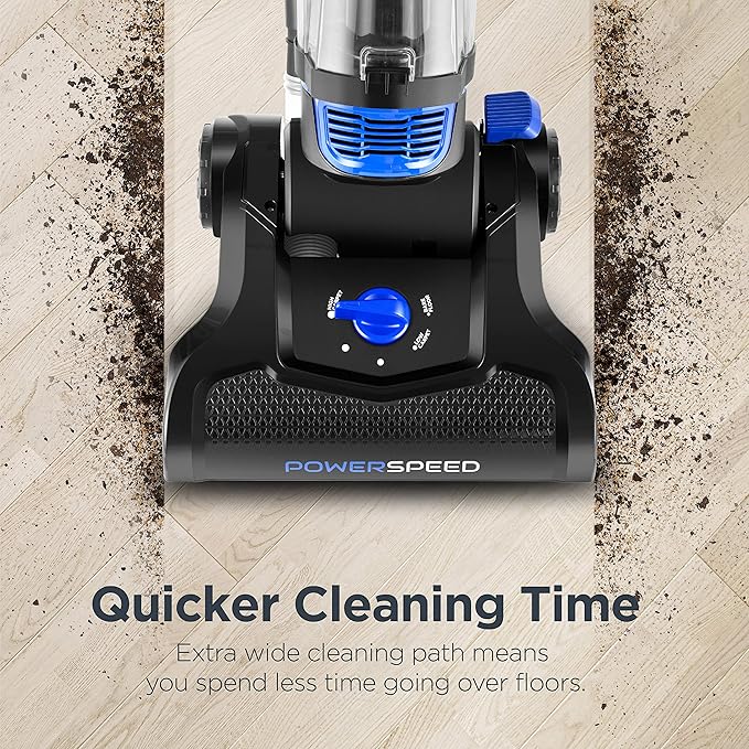 EUREKA Lightweight Powerful Upright Vacuum Cleaner & Swiffer WetJet Hardwood and Floor Spray Mop Cleaner Starter Kit, Includes: 1 Power Mop, 10 Pads, Cleaning Solution, Batteries