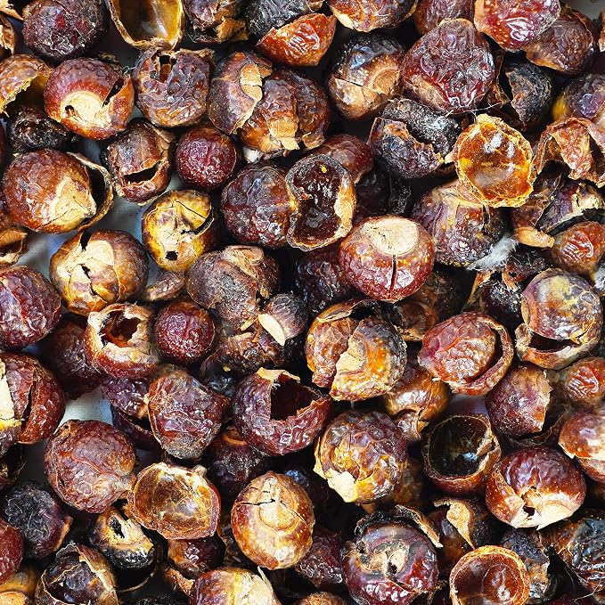 Cure With Pure Organic Soap Nuts Deseeded 1kg/2.2Lb With 1 Wash Bag Approx 330 Loads,Eco-friendly Soap Nuts Laundry Detergent,Chemical & Fragrance-free Organic Soap Berries Non-toxic Laundry Detergent