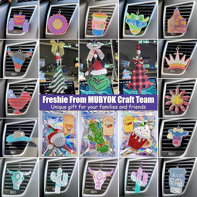 MUBYOK 18lb Premium Unscented Aroma Beads for DIY Car Freshies Eva Beads Bulk Supplies