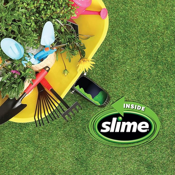 Slime 10007 Flat Tire Puncture Repair Sealant, Prevent and Repair, Small Tubeless Tires, Non-Toxic, eco-Friendly, 8 oz Bottle